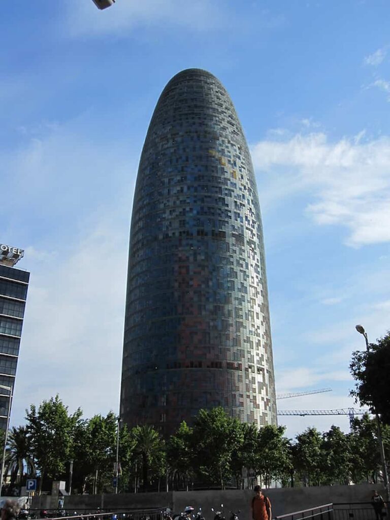 Torre Agbar one of Barcelona famous architecture