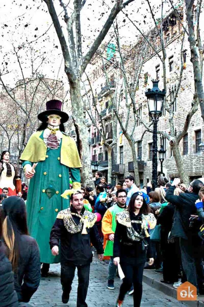 parade during the Barcelona Carnaval in February