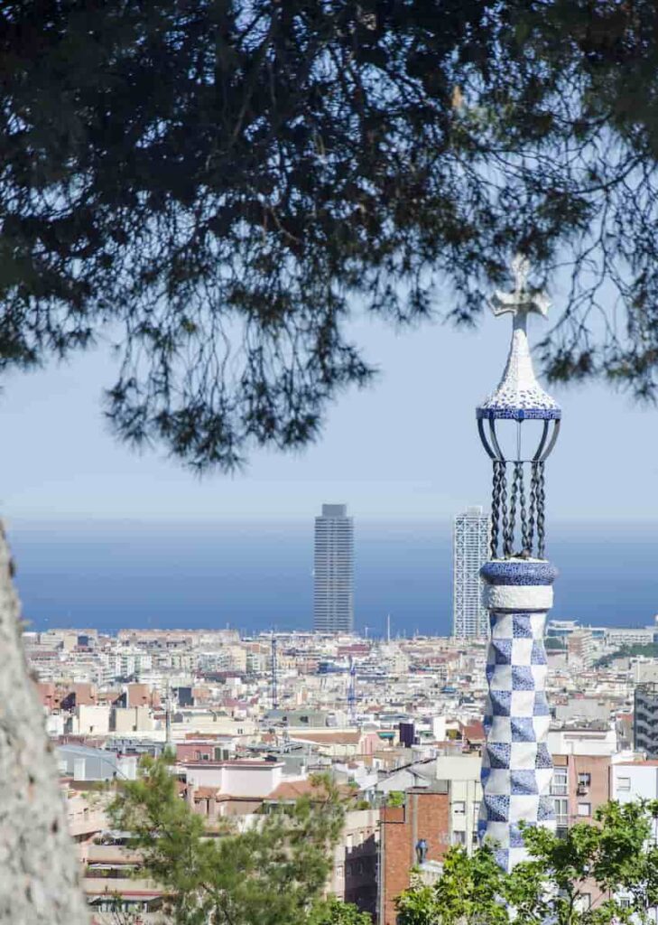 a view of Barcelona in June