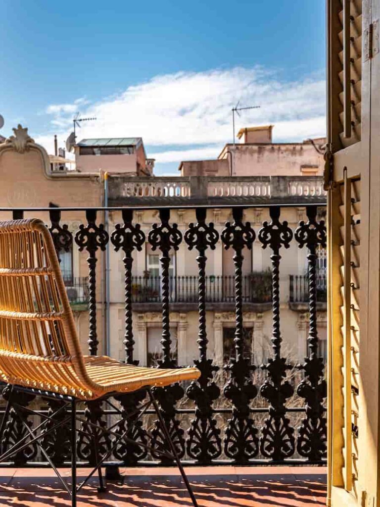 a hotel Balcony in Barcelona