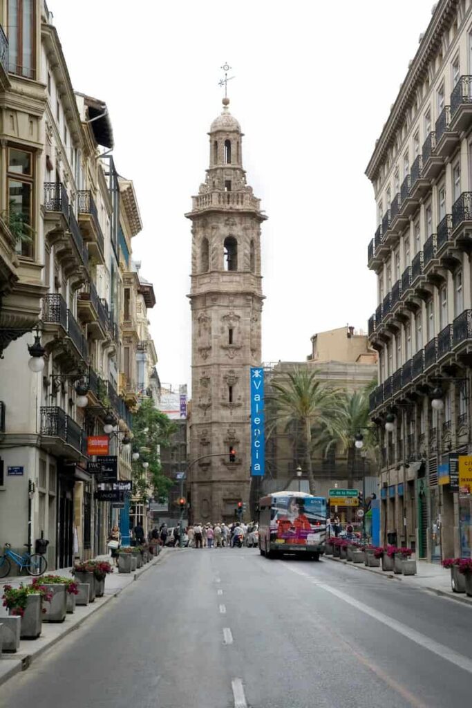 a clear street in Valencia that is safe