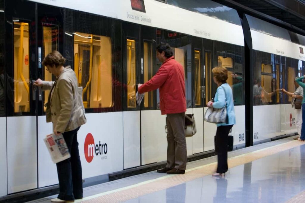 metro one of public transportation in Valencia