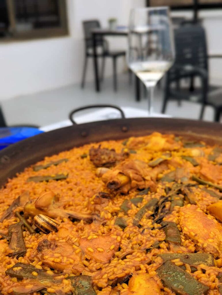 Paella Valenciana one of the best Las Fallas food