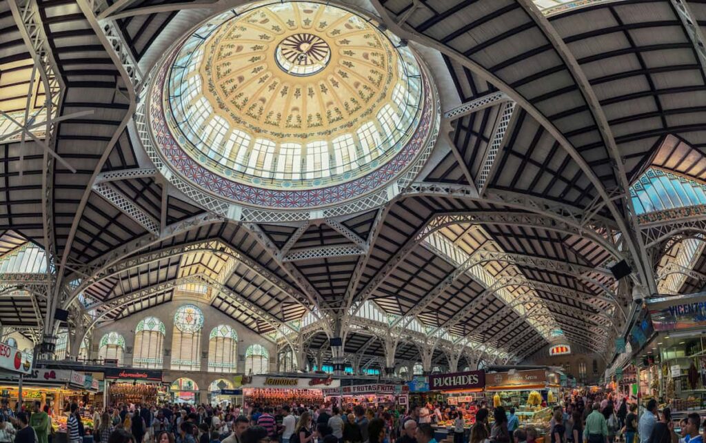 Inside of Valencia market that will make you think how many days do you need in Valencia.