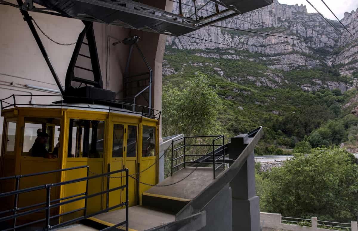 View of the beautiful mountains of Montserrat is one of the main things to see when doing a tour to visit Montserrat from Barcelona.