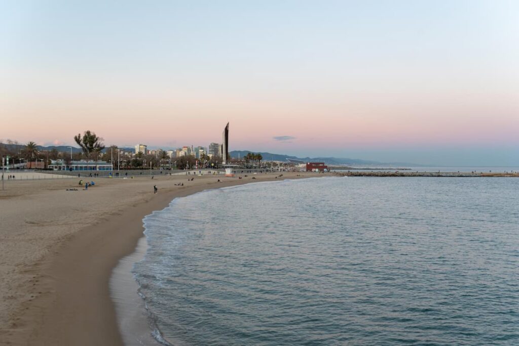 visiting Barcelona beach is one of the best Barcelona travel tips