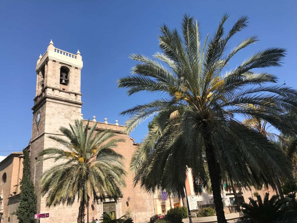 Santa Maria del Mar church in cathedral of the sea in barcelona