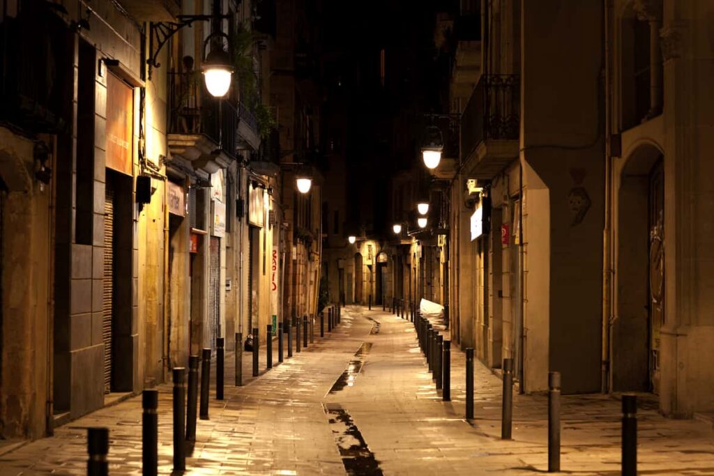 The Gothic Quarter is the centre of the old city of Barcelona. It stretches from La Rambla to Via Laietana, and from the Mediterranean seafront to the Ronda de Sant Pere. One of the most dangerous areas in Barcelona.