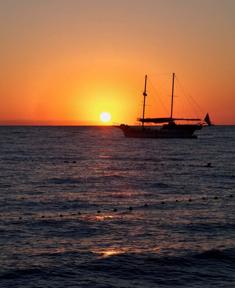 sunset view in Barcelona