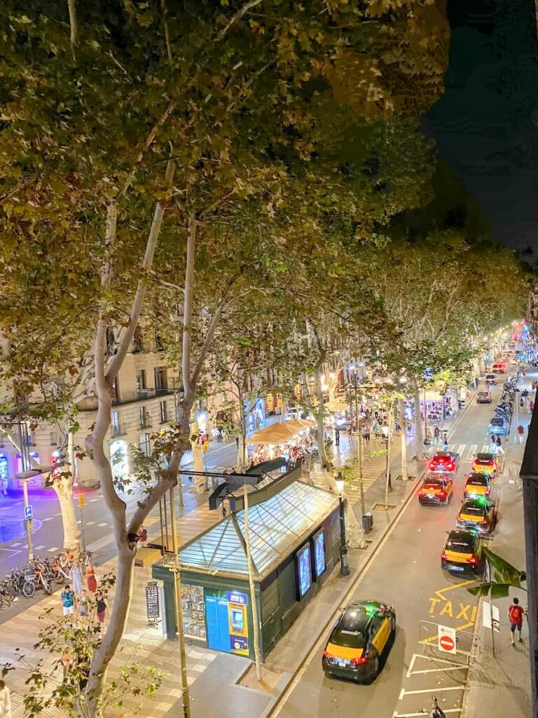 La Rambla street in Barcelona