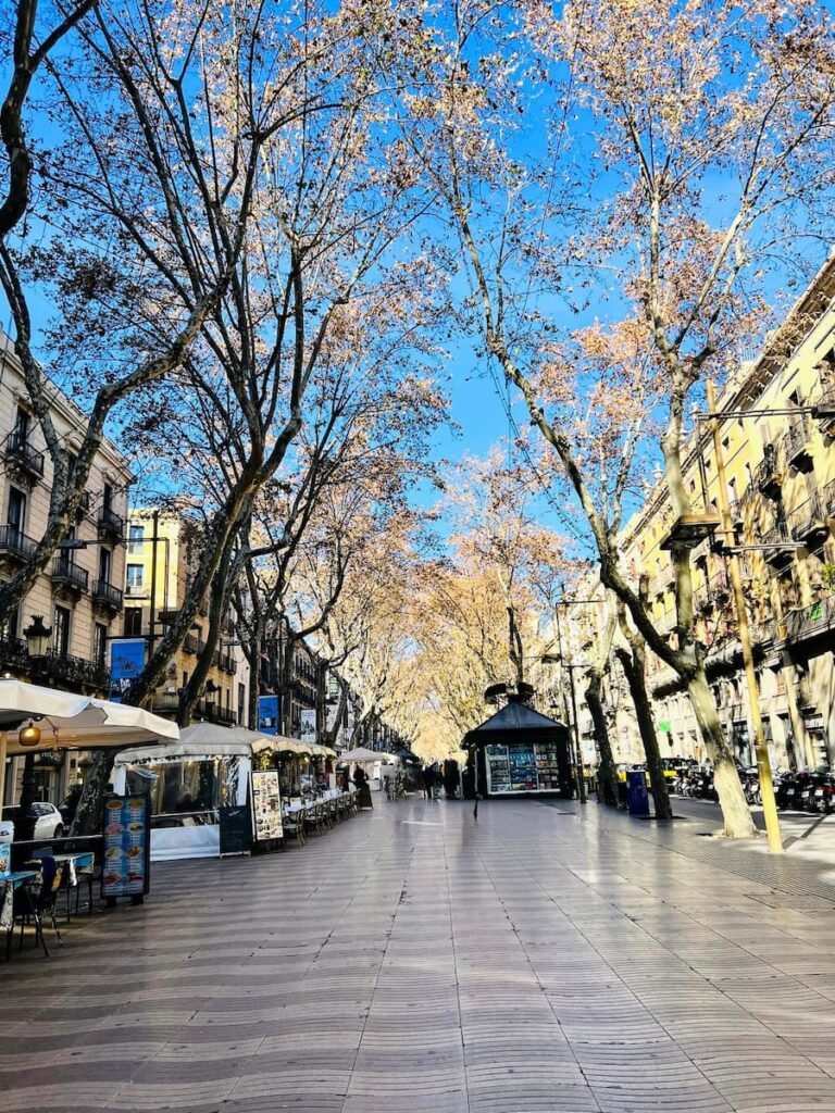 La Rambla street in Barcelona