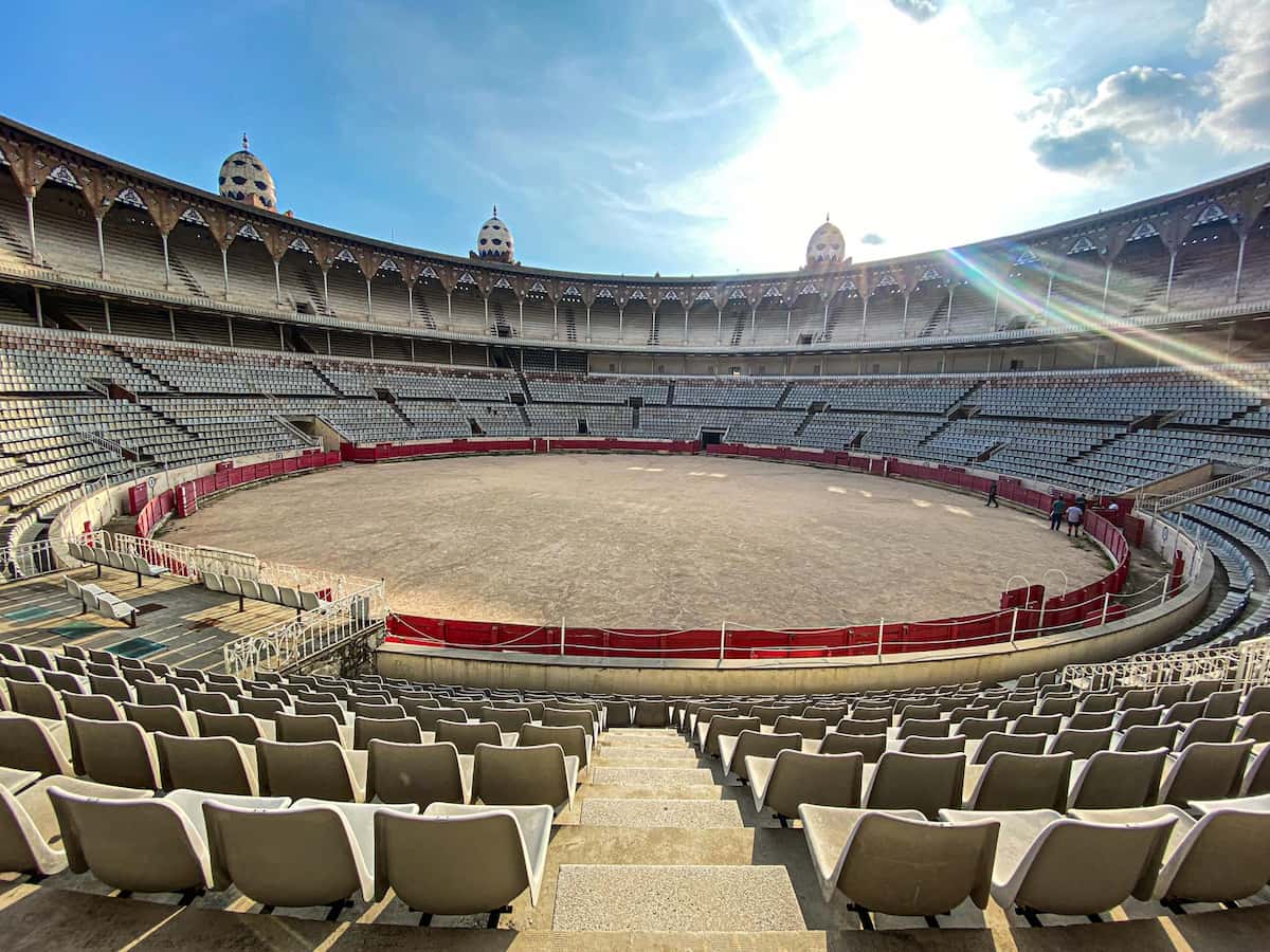 La Monumental arena where the last bullfighting in Barcelona after the ban happened
