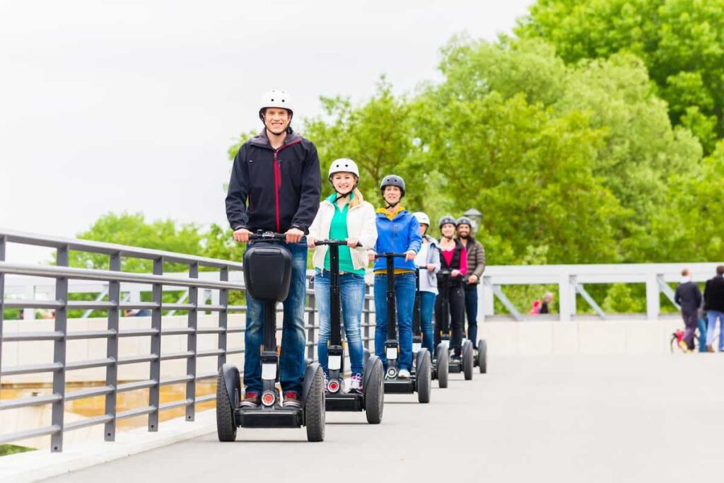 Segway tour is one of the best things to dom in Barcelona with teens.