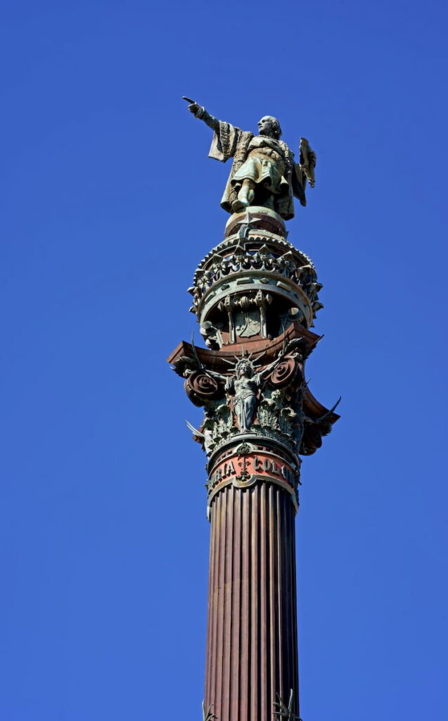 The Columbus Monument is one of the most famous buildings in Barcelona.