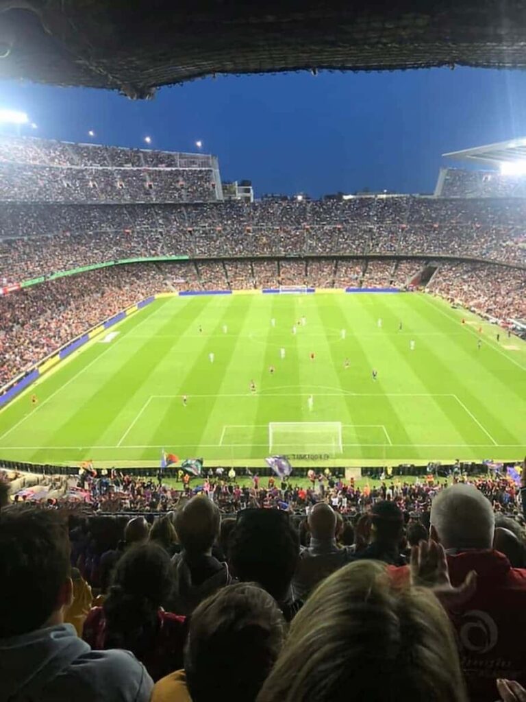 Camp Nou is one of the most famous buildings in Barcelona.