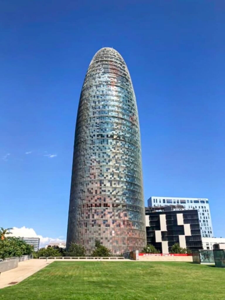 Torre Glòries. One of the most famous that has monuments in Barcelona.