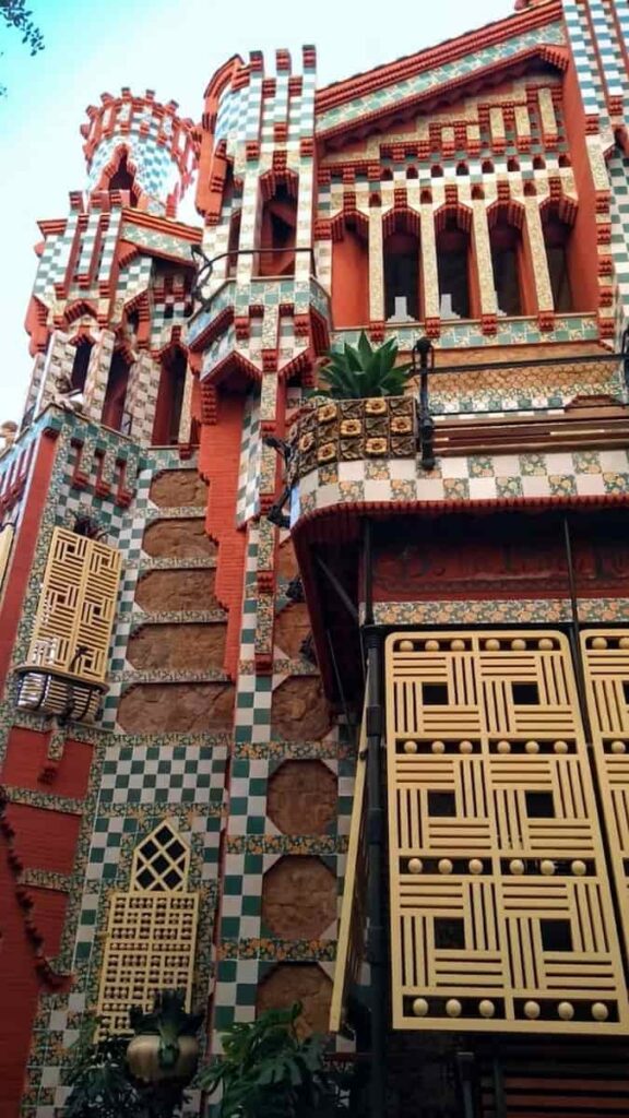 Casa Vicens. One of the most famous that has monuments in Barcelona.