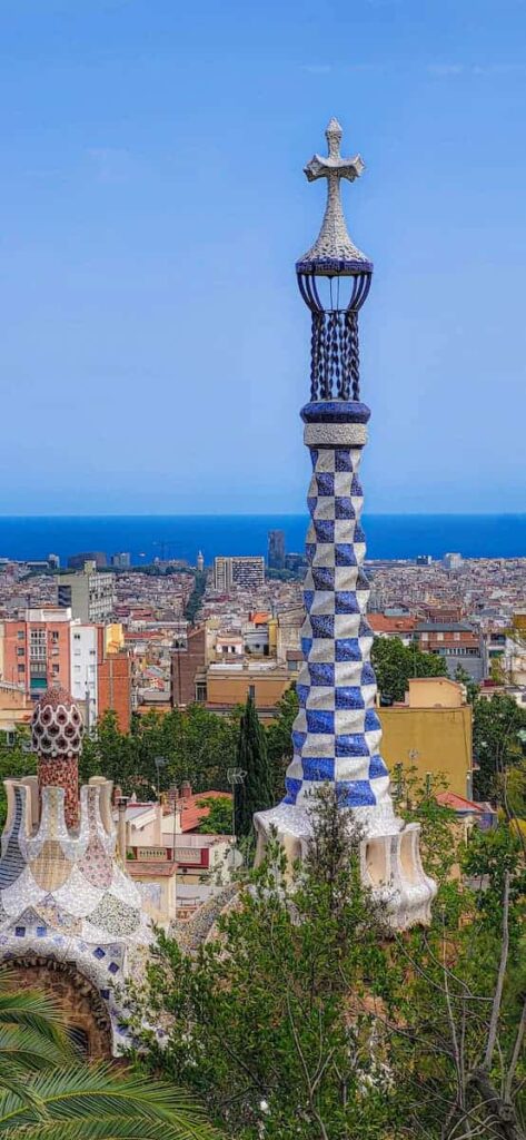 Monuiment in Palau Güel. One of the most famous that has monuments in Barcelona.