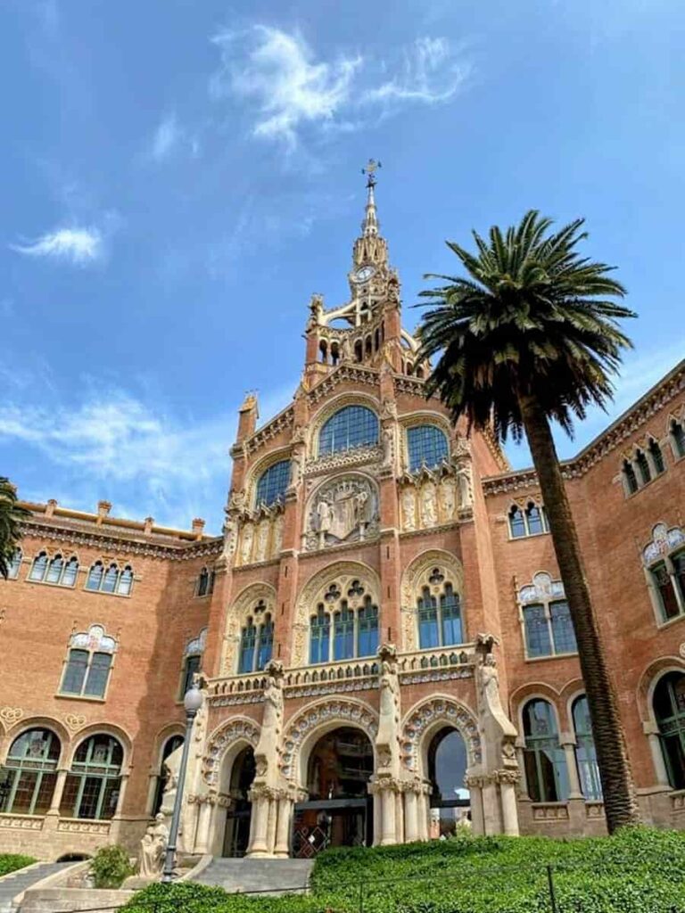 The Hospital Sant Pau Modernist Buildings. One of the best reason why to visit Barcelona.