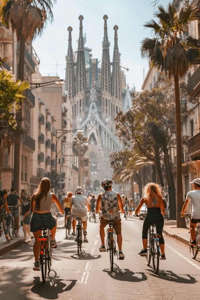 The Sagrada Familia is a breathtaking masterpiece of Gothic and Art Nouveau architecture, while the City Sights Bike or E-Bike Tour offers a thrilling exploration of Barcelona's iconic landmarks, making it one of the best Barcelona architecture tours.