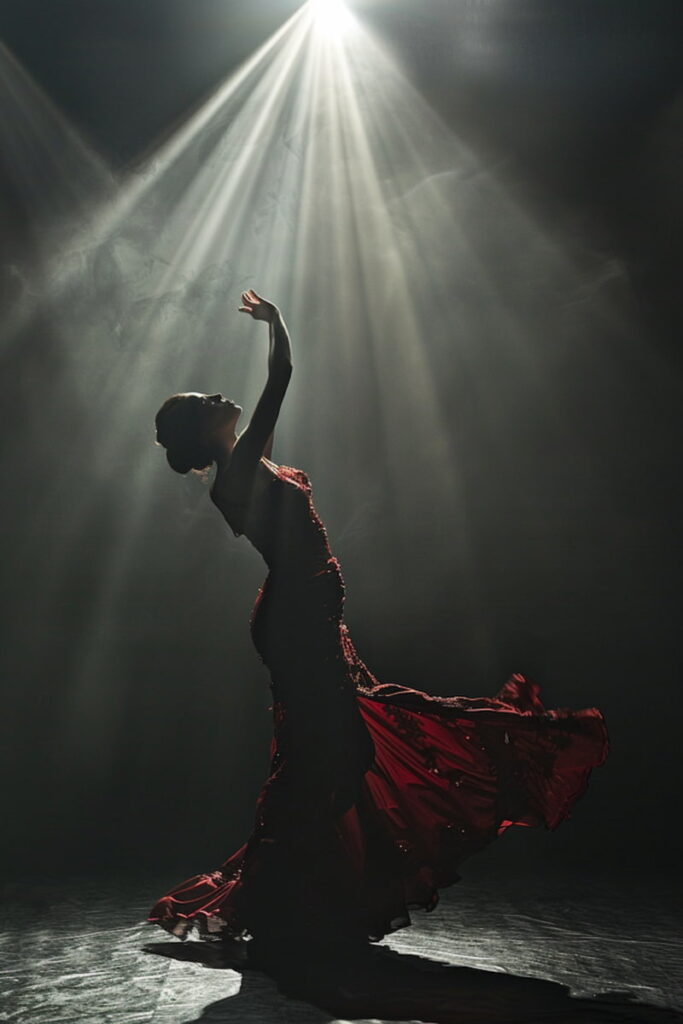 woman dancing flamenco in Seville, Spain