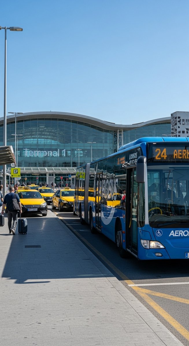 a travel photo from barcelona airports