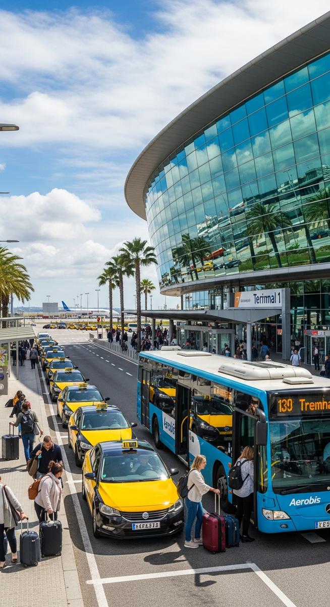 a travel photo from barcelona airports
