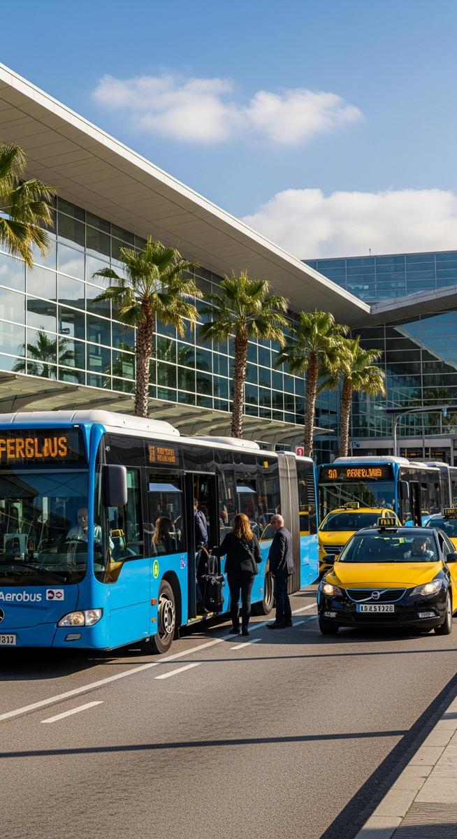 a travel photo from barcelona airports