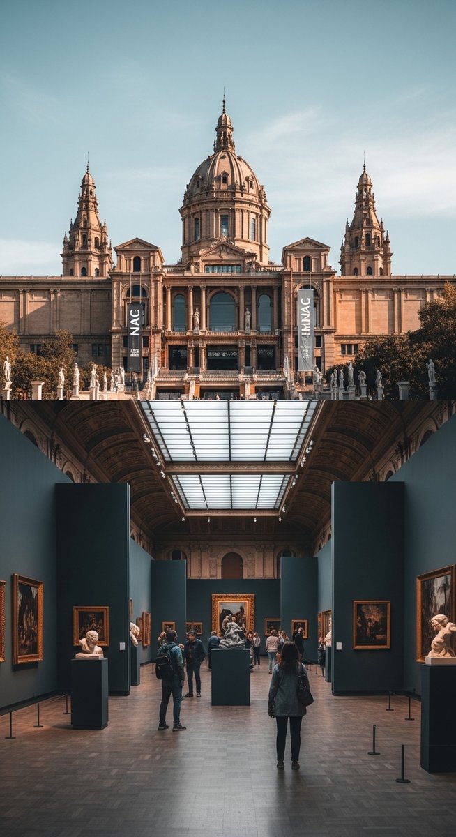 a photo illustrating 2. museu nacional d'art de catalunya (mnac) in Barcelona