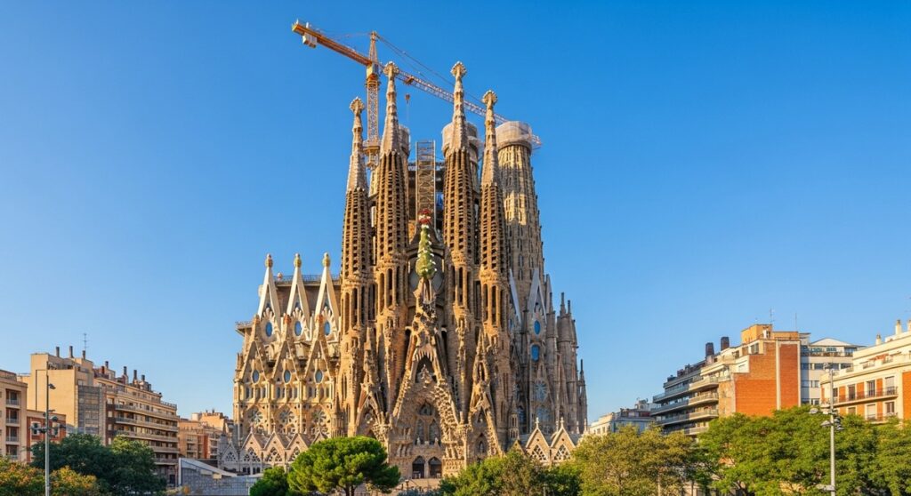 a famous Barcelona landmark or skyline