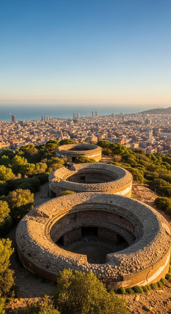 a travel photo from barcelona bunkers del carmel