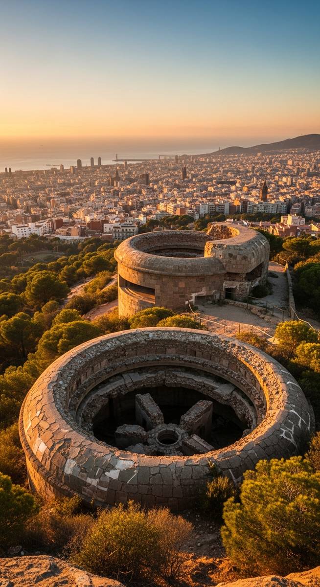 a travel photo from barcelona bunkers del carmel