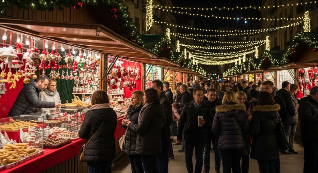 a travel photo from barcelona christmas during Christmas
