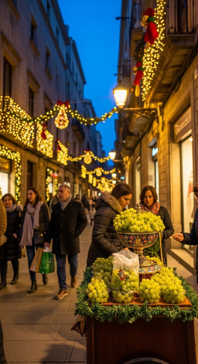 a photo illustrating 20. get some grapes for new year in Barcelona
