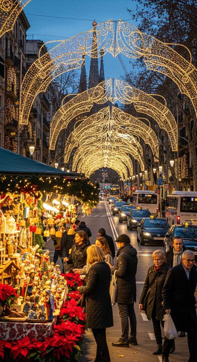 a photo illustrating is barcelona busy over christmas? in Barcelona