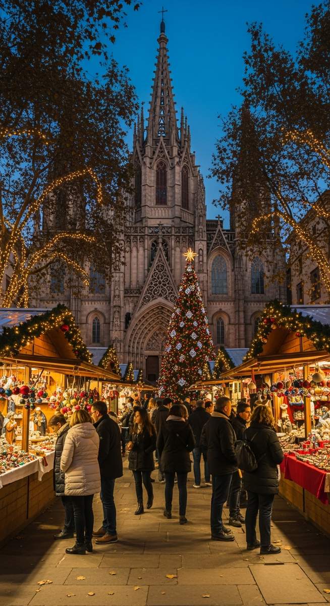 a photo illustrating what is the christmas market of barcelona called? in Barcelona