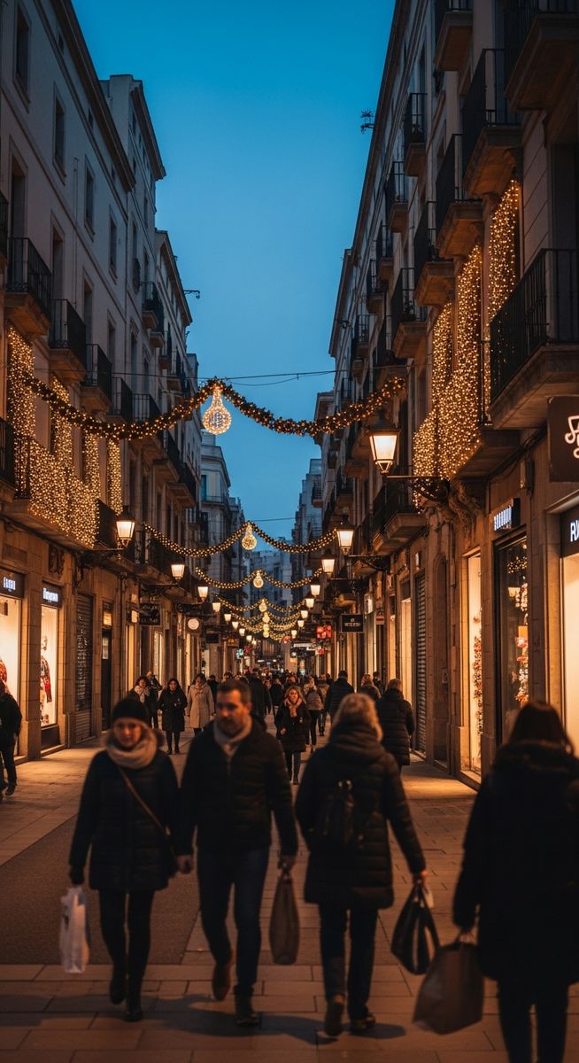 a photo illustrating are shops closed on christmas in barcelona? in Barcelona