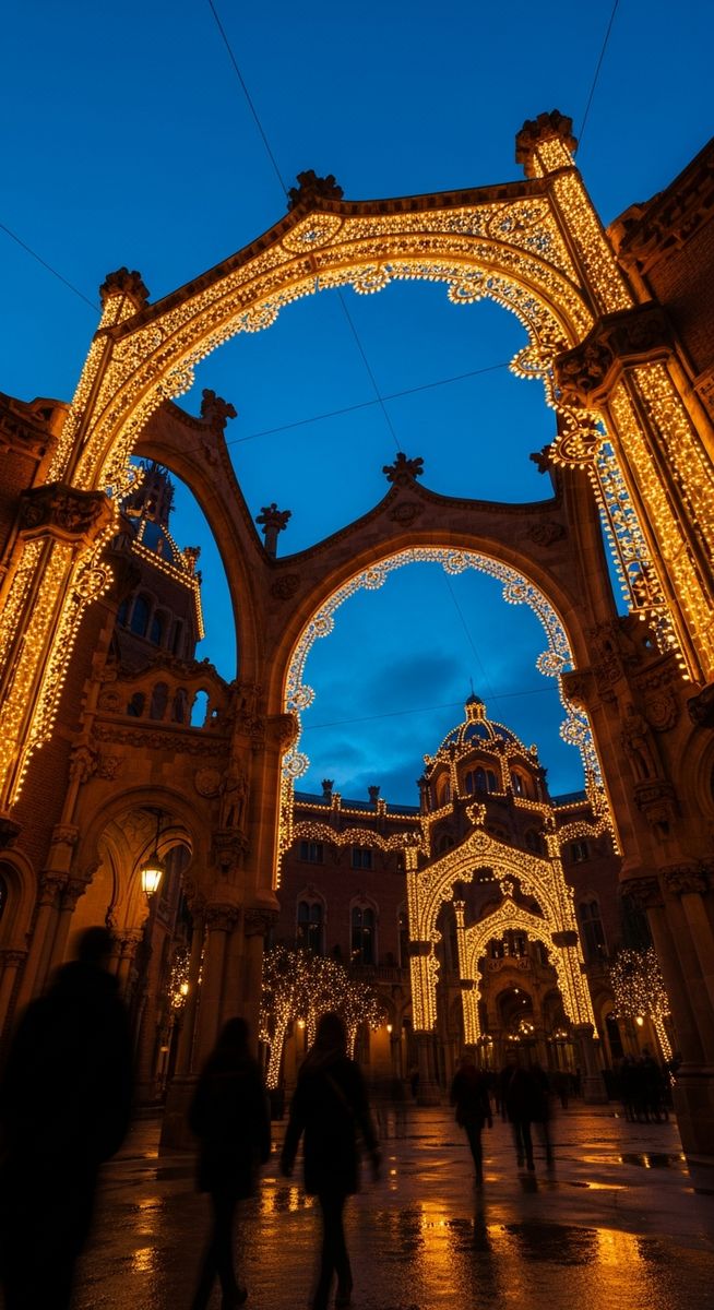 a photo illustrating 6. discover the light extravaganza at sant pau in Barcelona