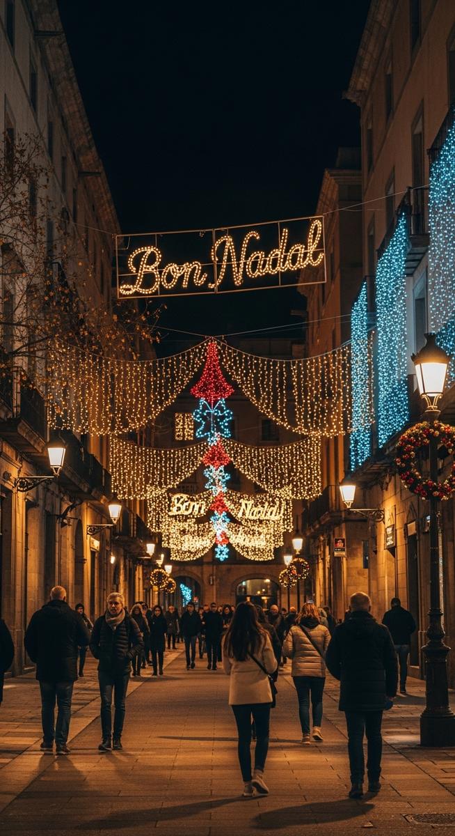 a photo illustrating 7. follow the christmas lights in Barcelona during Christmas