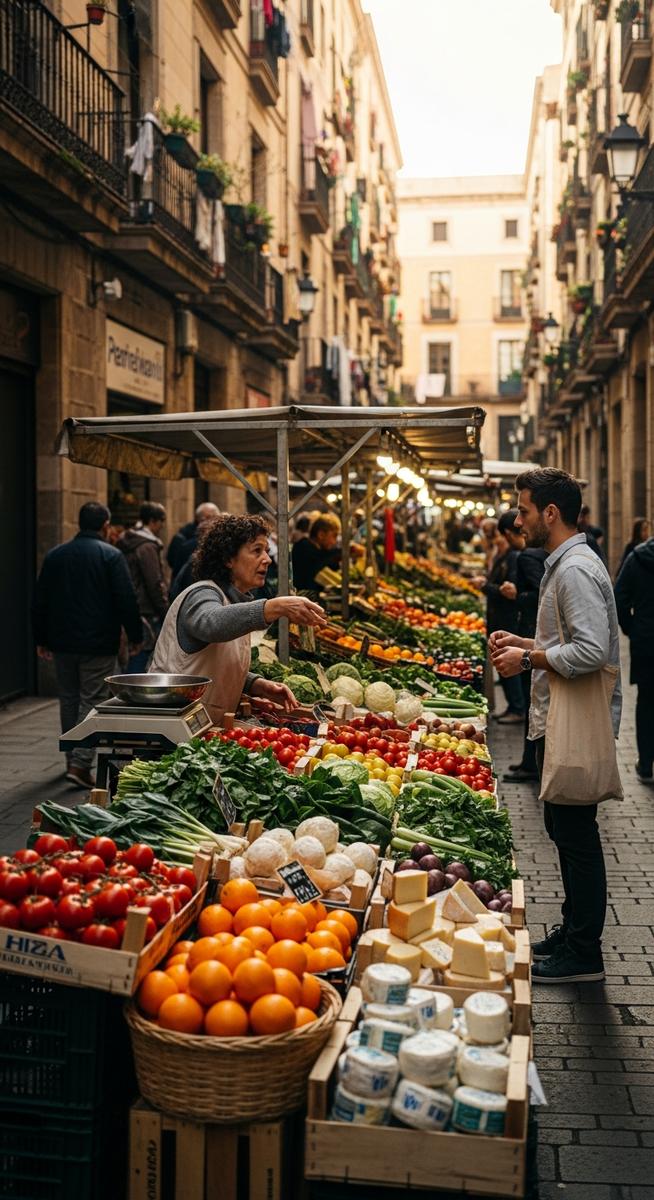 a Barcelona neighbourhood market