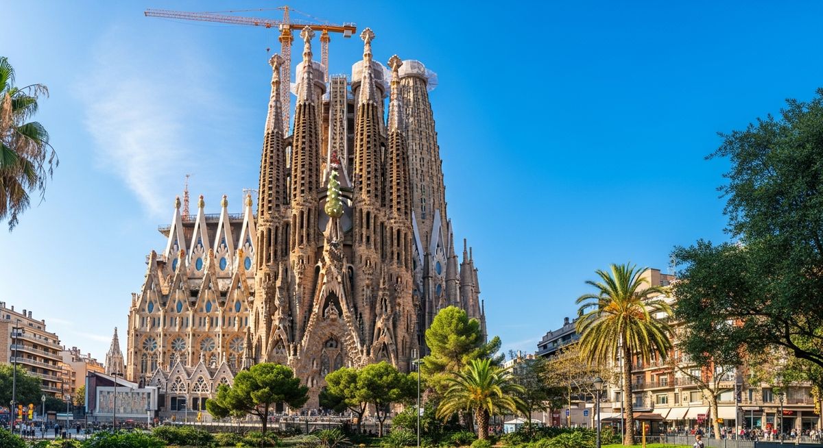 a famous Barcelona landmark or skyline