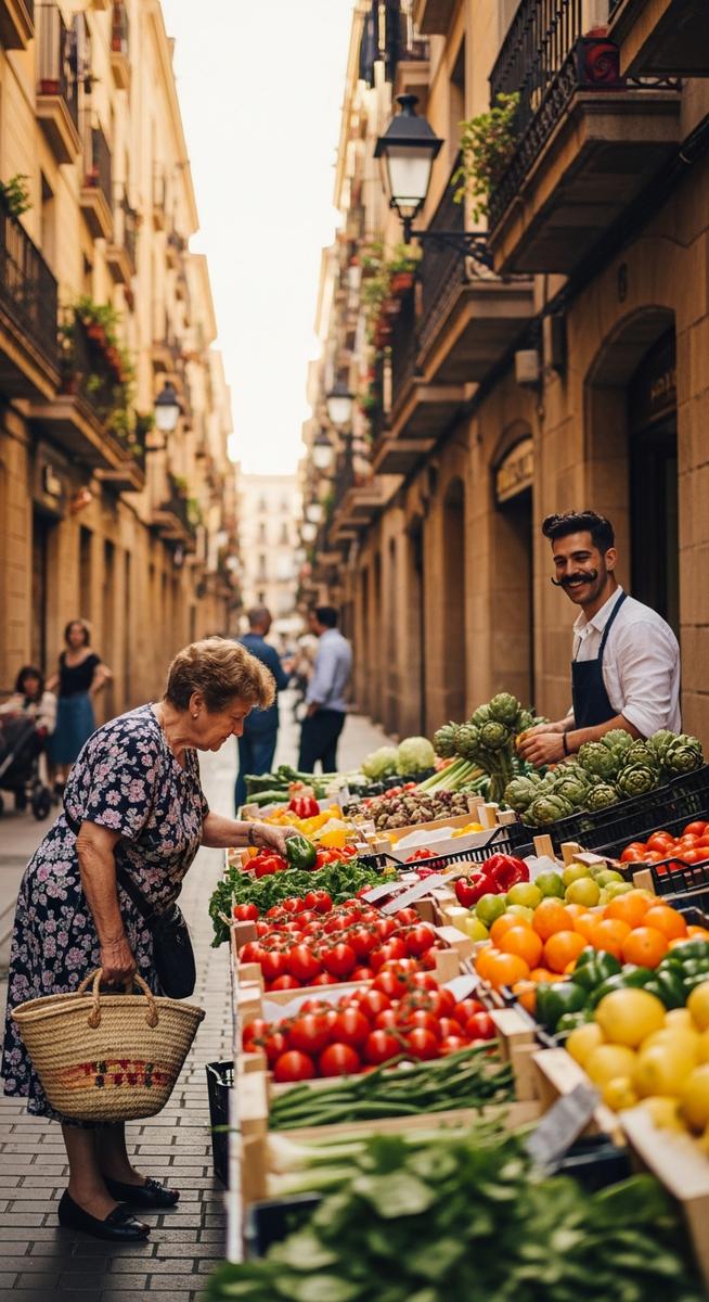 a Barcelona neighbourhood market