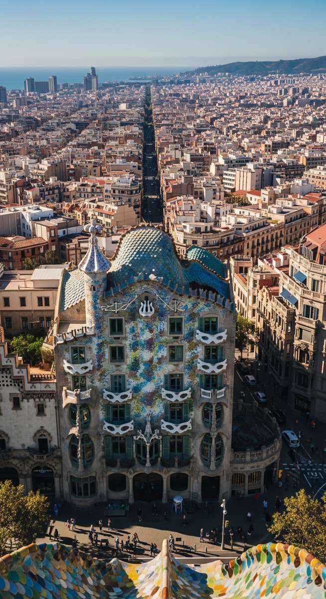 a photo illustrating 10. casa batlló in Barcelona