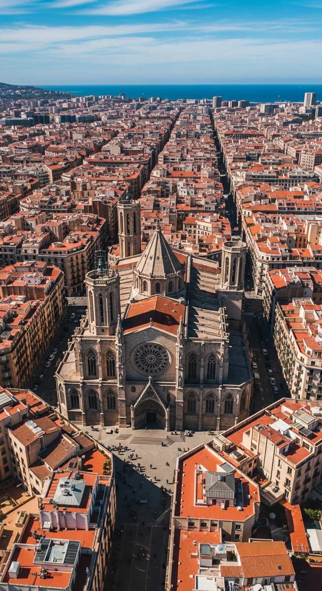 a photo illustrating 12. basílica santa maria del pi in Barcelona