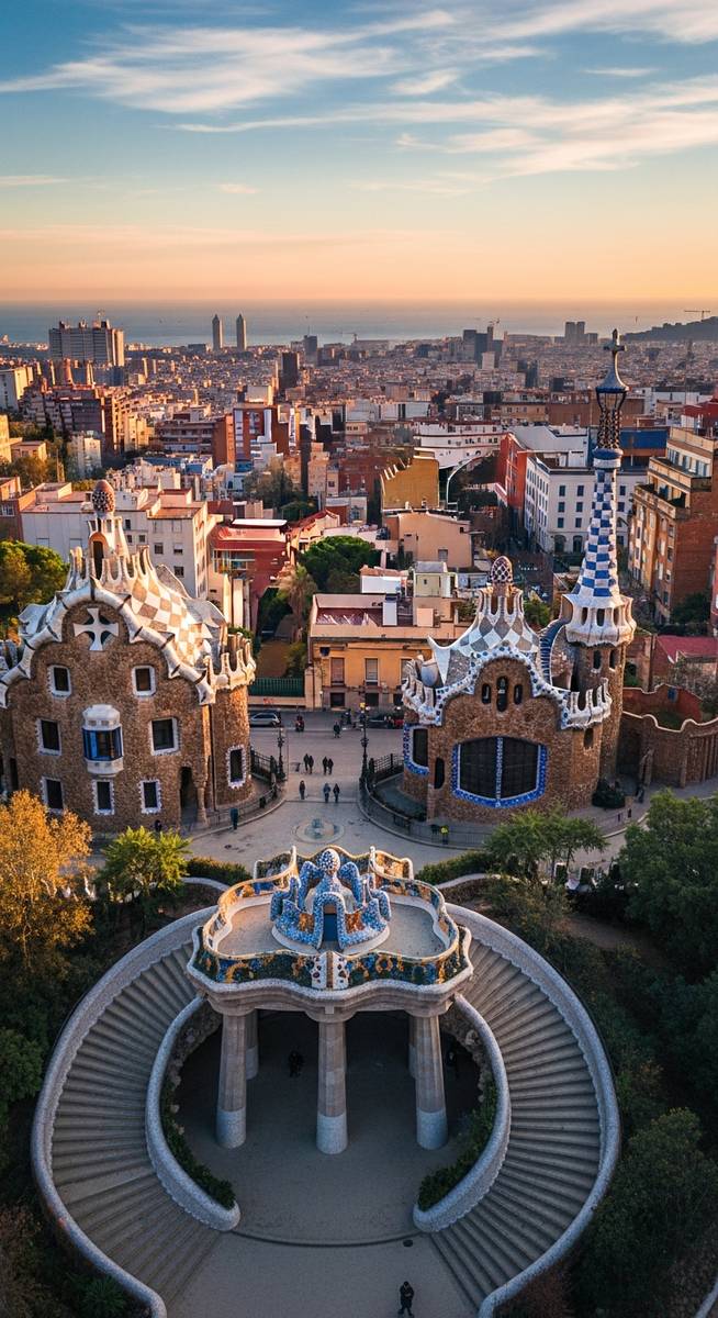 a photo illustrating 5. park güell in Barcelona
