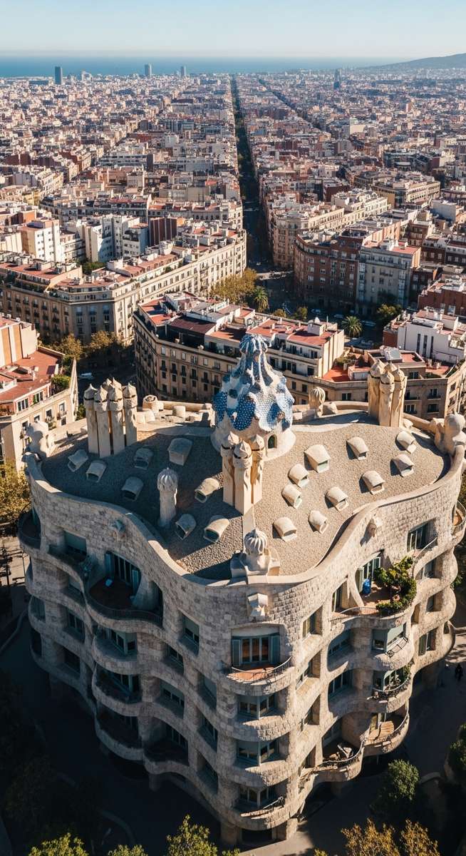 a photo illustrating 9. casa milá in Barcelona