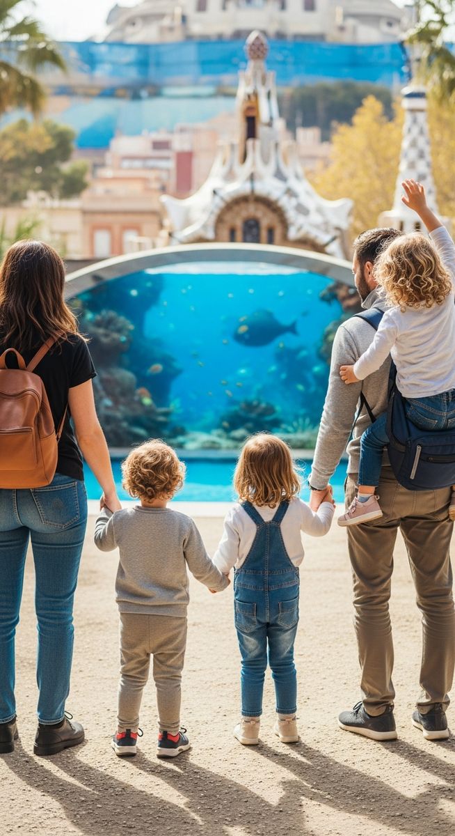 a travel photo from barcelona kids