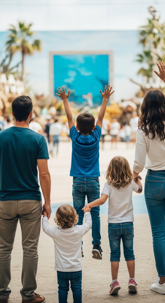 a travel photo from barcelona kids