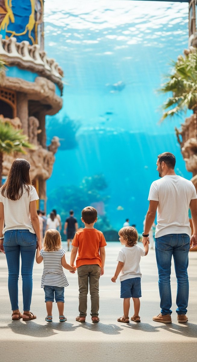 a travel photo from barcelona kids