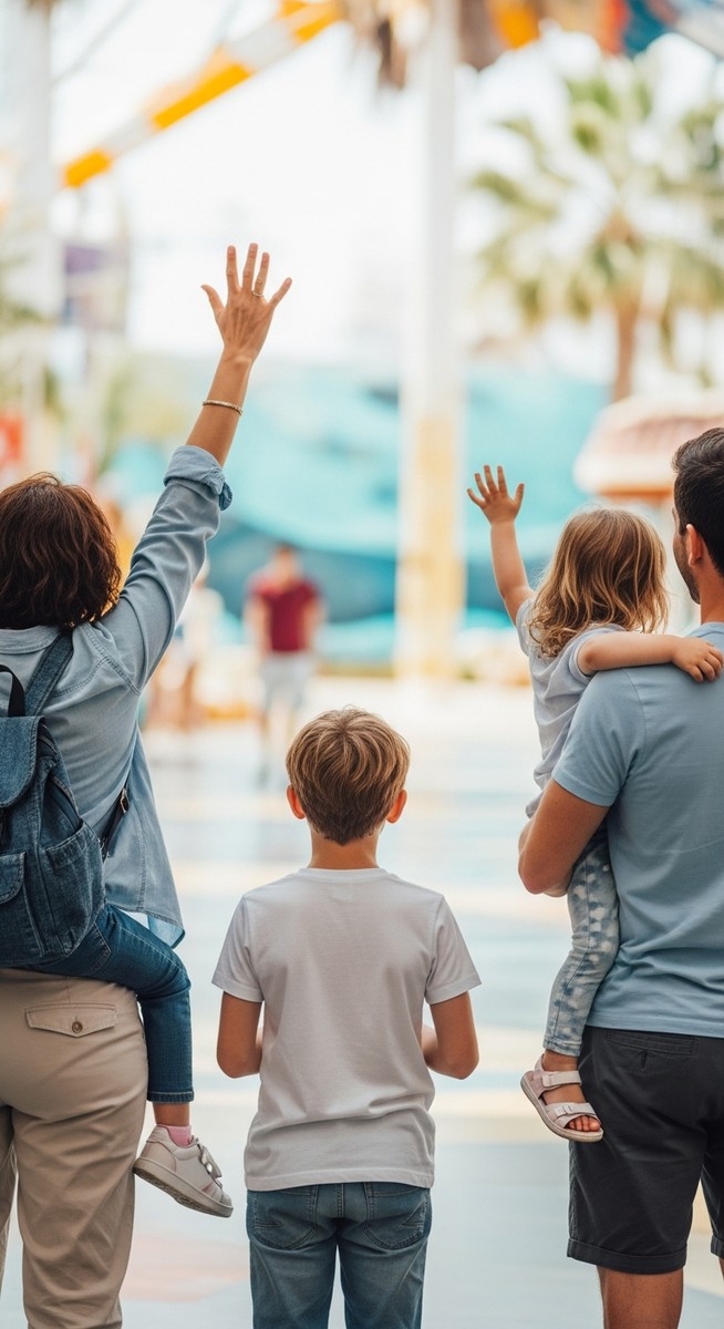 a travel photo from barcelona kids